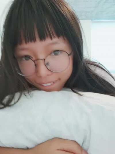 I made a lil morning asmr video with a butt flash >w<