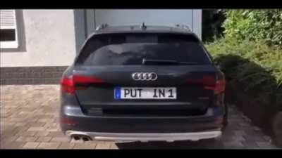 Just a nice EU license plate