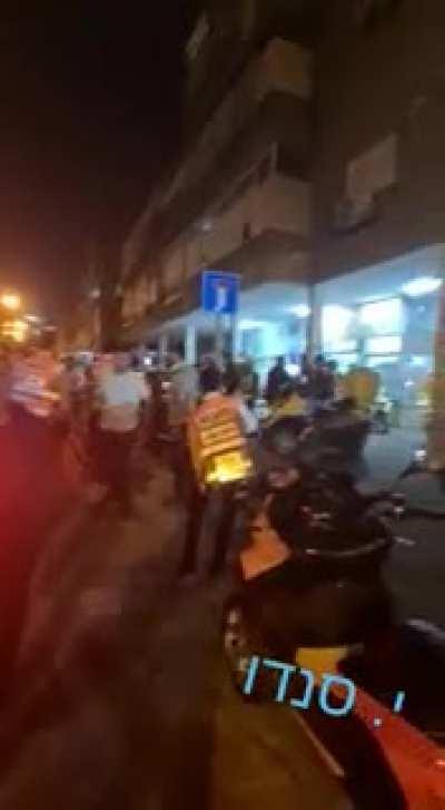 Seconds after the terrorist attack in Israel yesterday