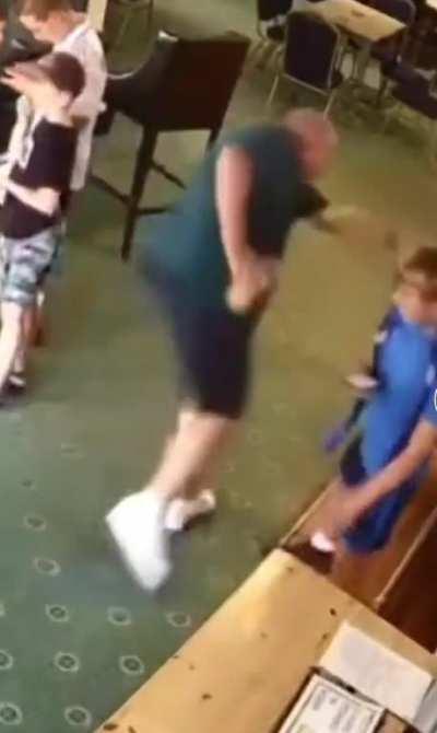 To kick a soccer ball