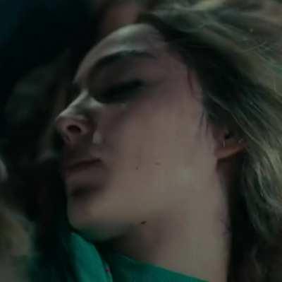 Garance Marillier gets her pierced nipple worked over by Agathe Rousselle -- Titane (2021)