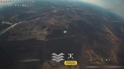 High-res footage of another Russian Lancet UAV getting intercepted by an FPV pilot in the skies over Ukraine.