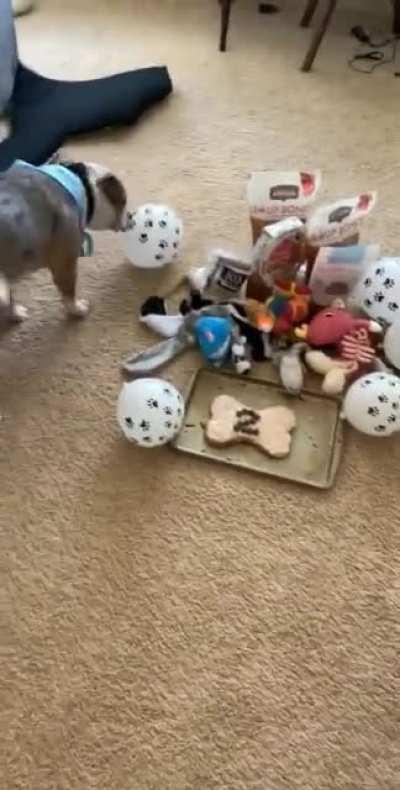 I had a feeling he knew it was his birthday when I surprised him.