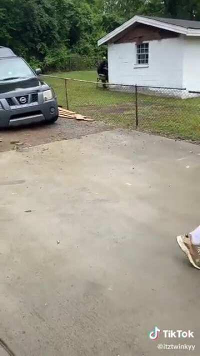 Guy gets a rifle pulled on him for asking his neighbor to be more responsible for his dog.