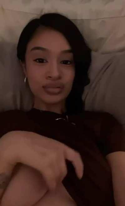 cute face, perfect breast