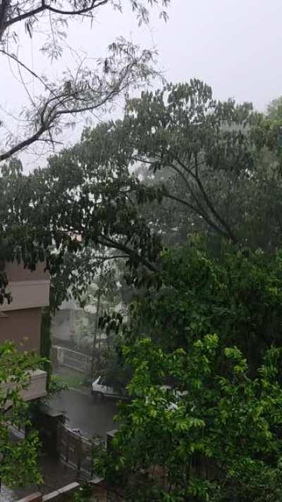 Pre monsoon showers in Pune, India