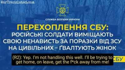 Intercepted Russian call: The situation is so f*cked, surrounded from all sides, but if he retreats, 