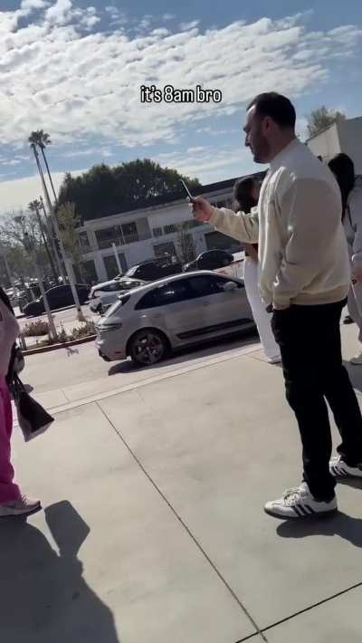 Just the early morning crowd