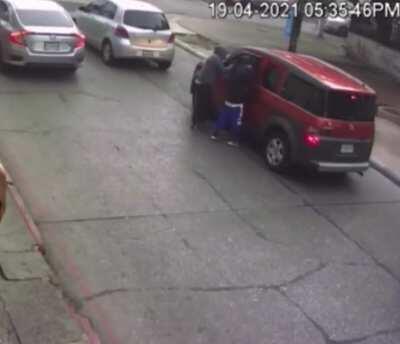 Armed robbery gone wrong - Car was transporting a congressman, bodyguards retaliated.