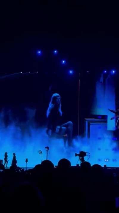 Fuck! This was shown on video screens during the concert tonight!