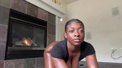 Let's make love by the fireplace