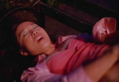 Girlfriend can't control her emotions after the he says so much naughty things to her .