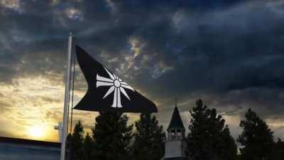 Eden's gate flag + cult song