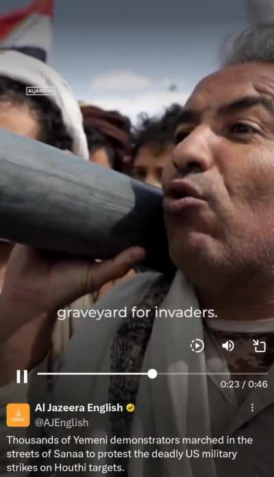 Thousands of Yemenis rally in Sanaa against deadly US strikes