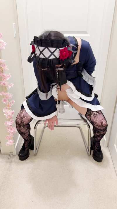 I've been trained by daddy to wear a maid outfit every time I have to do chores around the house 🤭🤍