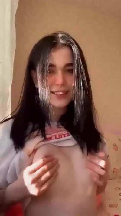 Adorable Reveal Before Spanking Her Ass