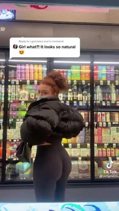 Crazy that she has a BBL it looks so natural