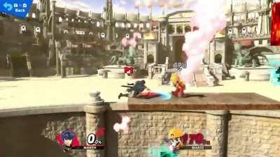 Marth tipper ASMR, but in a stage builder combo