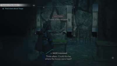 Naoe discovers the Creed but I added a few things extra