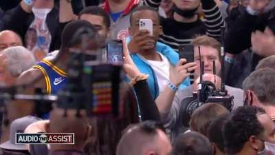 [Highlight] Draymond Green reacts to Curry breaking the record