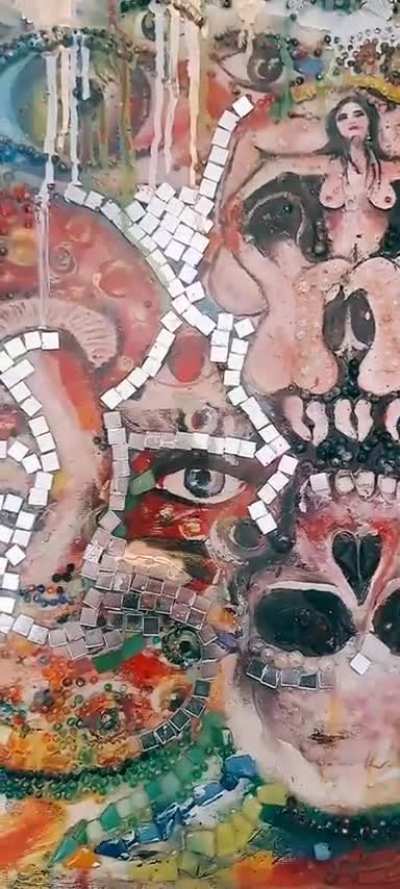 Would you come near this mosaic while tripping .