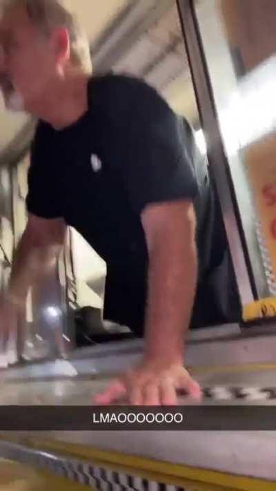 Lady tries opening a closed food truck to be served