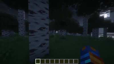 I added 'eyes' to the birch logs in my texture pack...