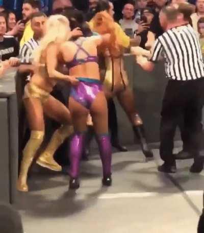 Peyton's getting the infamous Charlotte wedgie