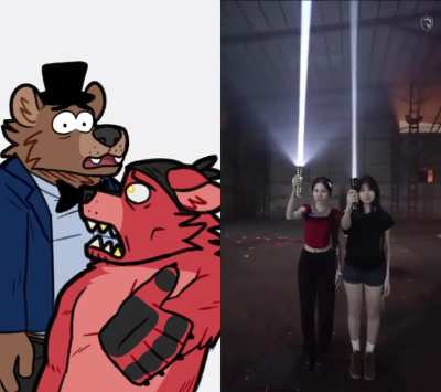 Saw this video of super chinese flashlights and got an idea for a animatic