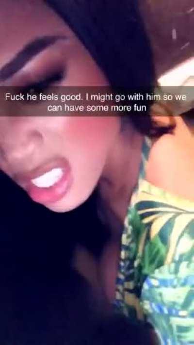 She wanted to go out with her friends. Now I know why.