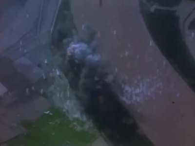 Tram Bac Oil Storage Area in North Vietnam under attack by A-4E Skyhawks on July 7th 1967