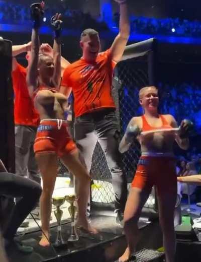 That's one way to celebrate.