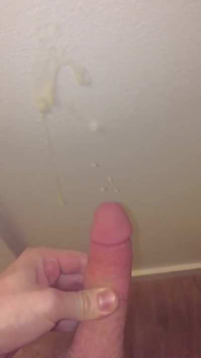 Slow Motion Cum on the Wall