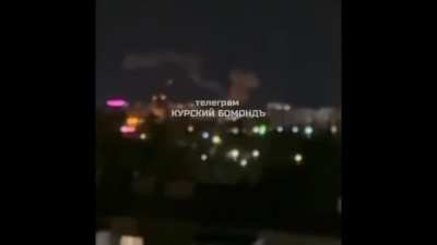 Ukrainian long-range drones hitting Kursk Oblast, Russia tonight. 1st June 2025