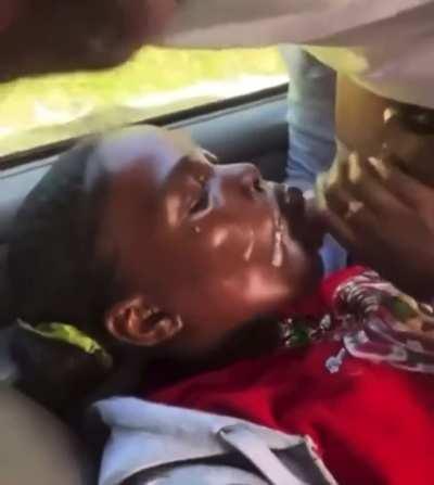 Chocolate woman creates eruption