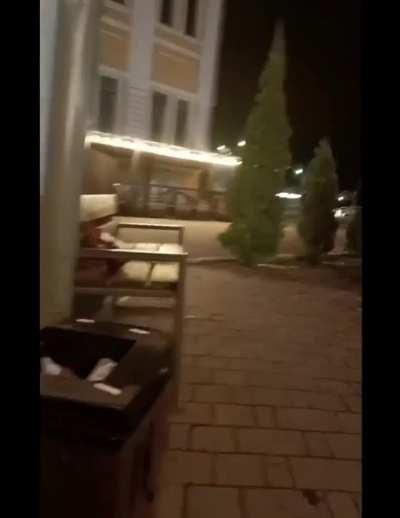 Drunk couple mess with the wrong guy in Tula, Russia.