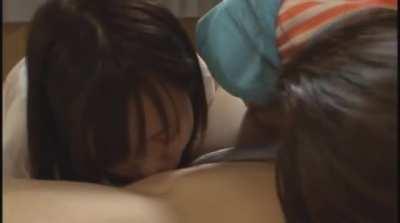 Two perverted schoolgirls take advantage of their sleeping teacher [AUKG-242]