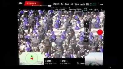 Leaked Drone footage of shackled and blindfolded Uighur Muslims led from trains. As a German this is especially chilling.