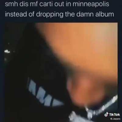 carti in minneapolis shooting that album cover