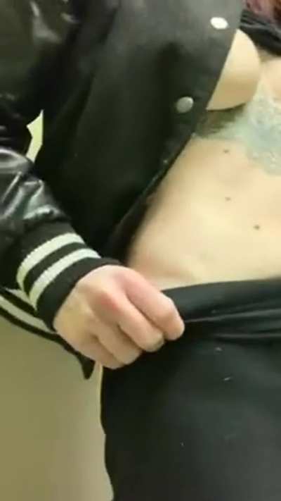 Caught masturbating in public