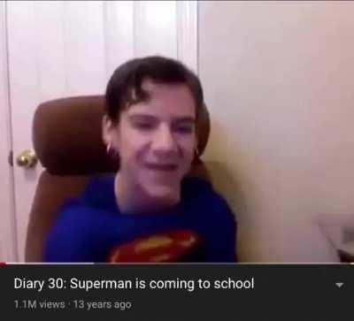 Superman is coming to school