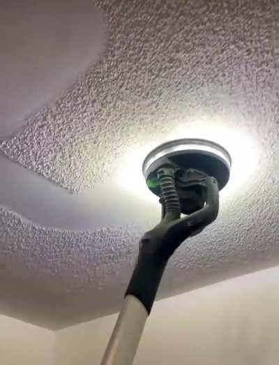 Ridding that pesky popcorn ceiling