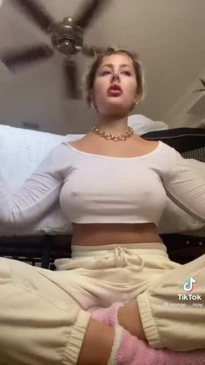 Did anyone hear what she was saying