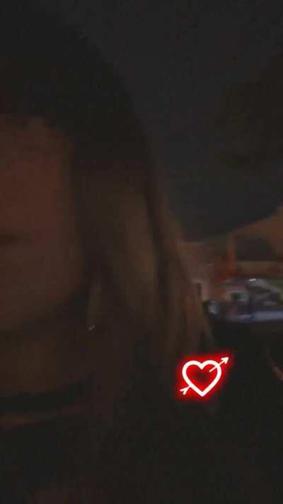 Cumwalk outside the bar