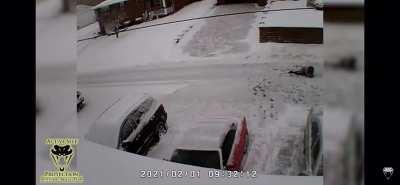 Man completely snaps over petty argument with neighbor. ( Very disturbing )