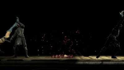 Kitana getting ripped in half (GIF)