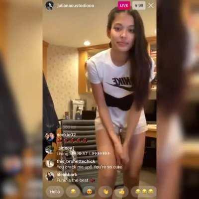 One of Michael's children all cute dancing for the camera again. Wait that's Juliana.