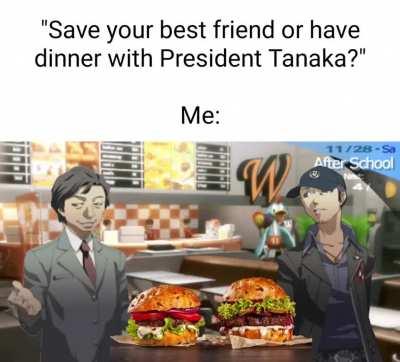 Hypothetically speaking, of course. (Tanaka).