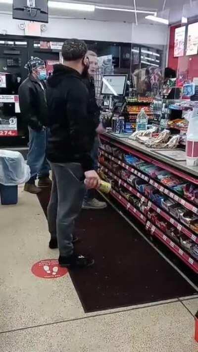 Man Gets Hit In The Face With A Can And Beatdown After Calling A Man The N Word