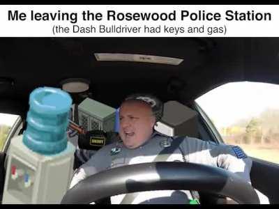 Leaving the Rosewood Police Station